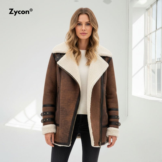 Zycon™ Jas | Warm imitatiebont, winddicht & stijlvol design