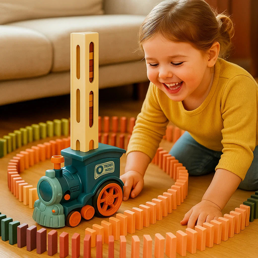 Domino-treinspeelgoed voor kinderen