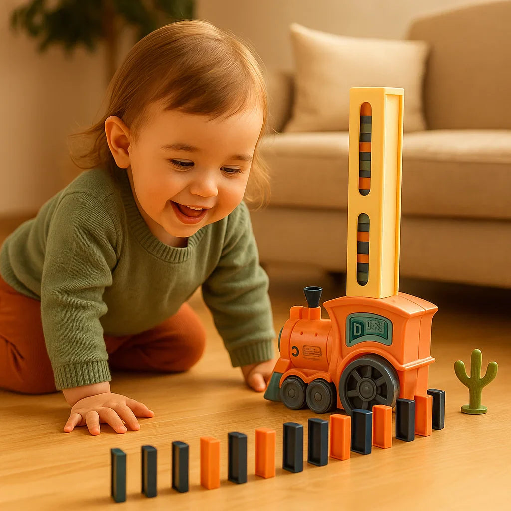 Domino-treinspeelgoed voor kinderen