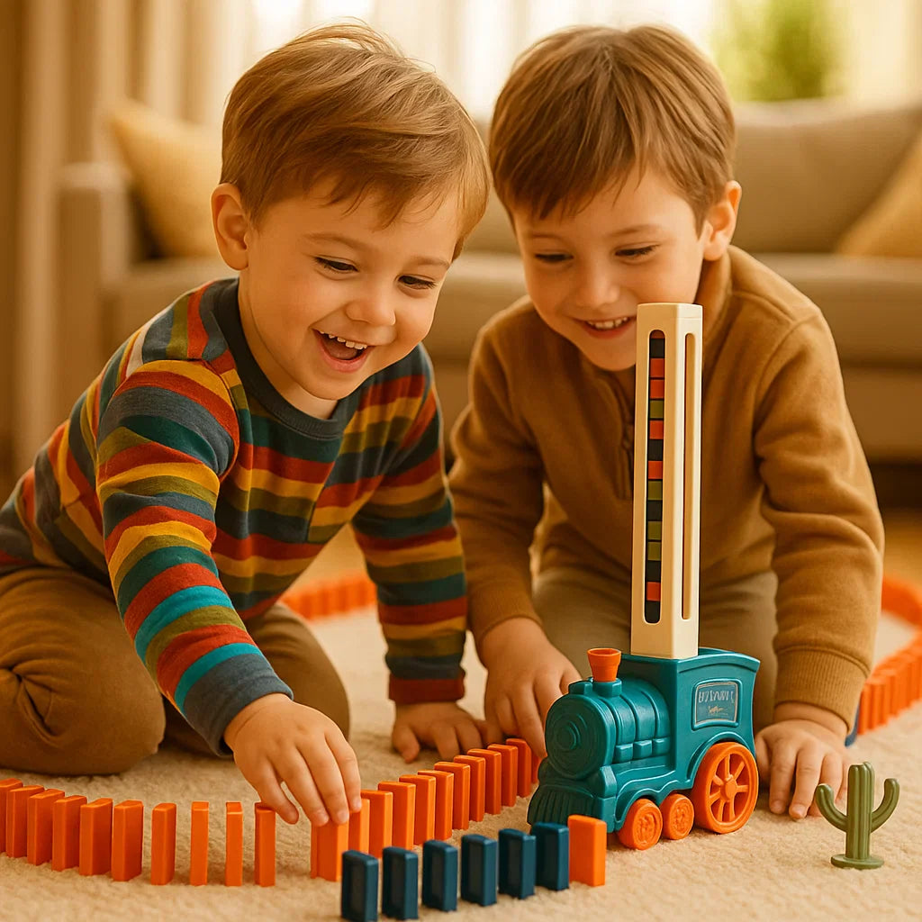 Domino-treinspeelgoed voor kinderen