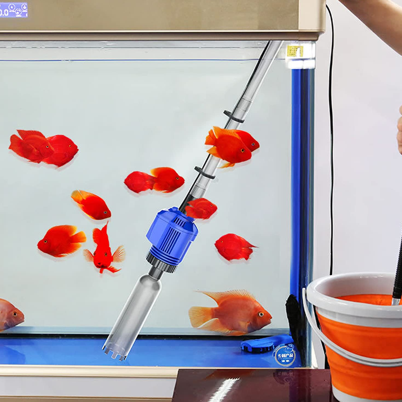 Waterwisselaar en aquariumfilterreiniger met elektrische zuigkracht 🐠🔧 - Maak het onderhoud van uw aquarium gemakkelijker!