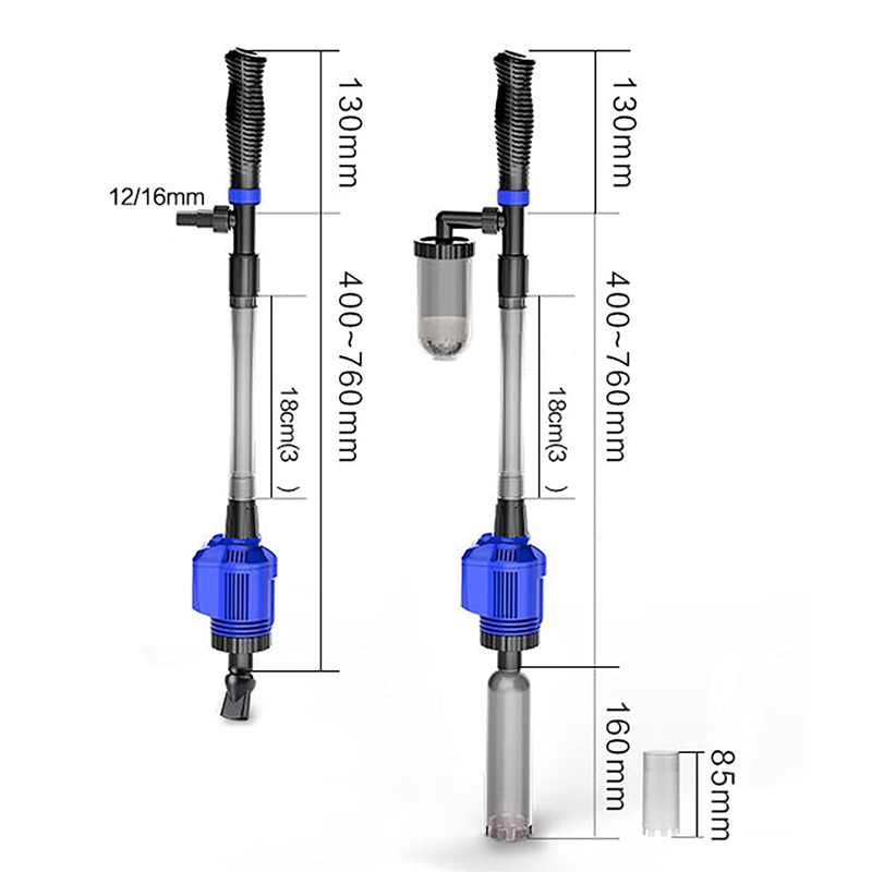 Waterwisselaar en aquariumfilterreiniger met elektrische zuigkracht 🐠🔧 - Maak het onderhoud van uw aquarium gemakkelijker!