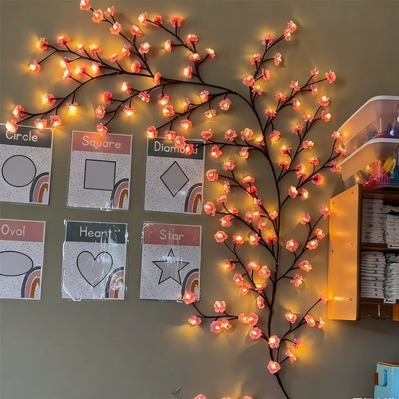 Bloemrijke wijnranken als sfeerverlichting 🌸✨