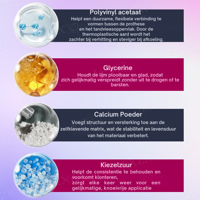 Zycon® Thermoplastische kleefstof voor kunstgebitten