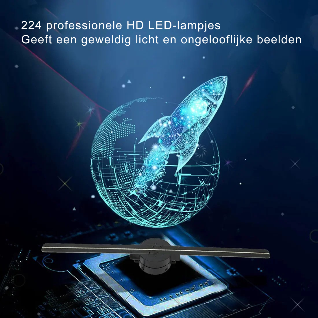 3D-hologram LED-ventilatorprojector