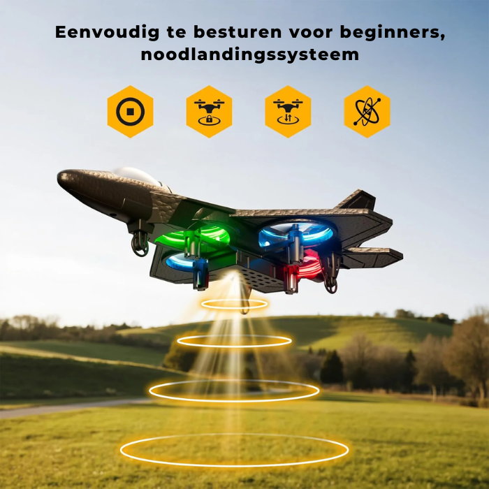 AIR FIGHTER - Op afstand bestuurbare vliegtuig van piepschuim