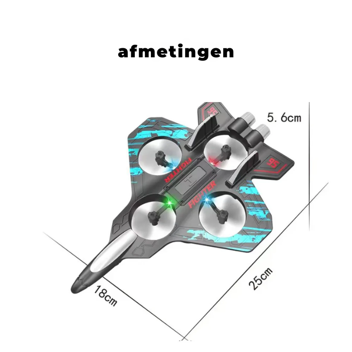 AIR FIGHTER - Op afstand bestuurbare vliegtuig van piepschuim