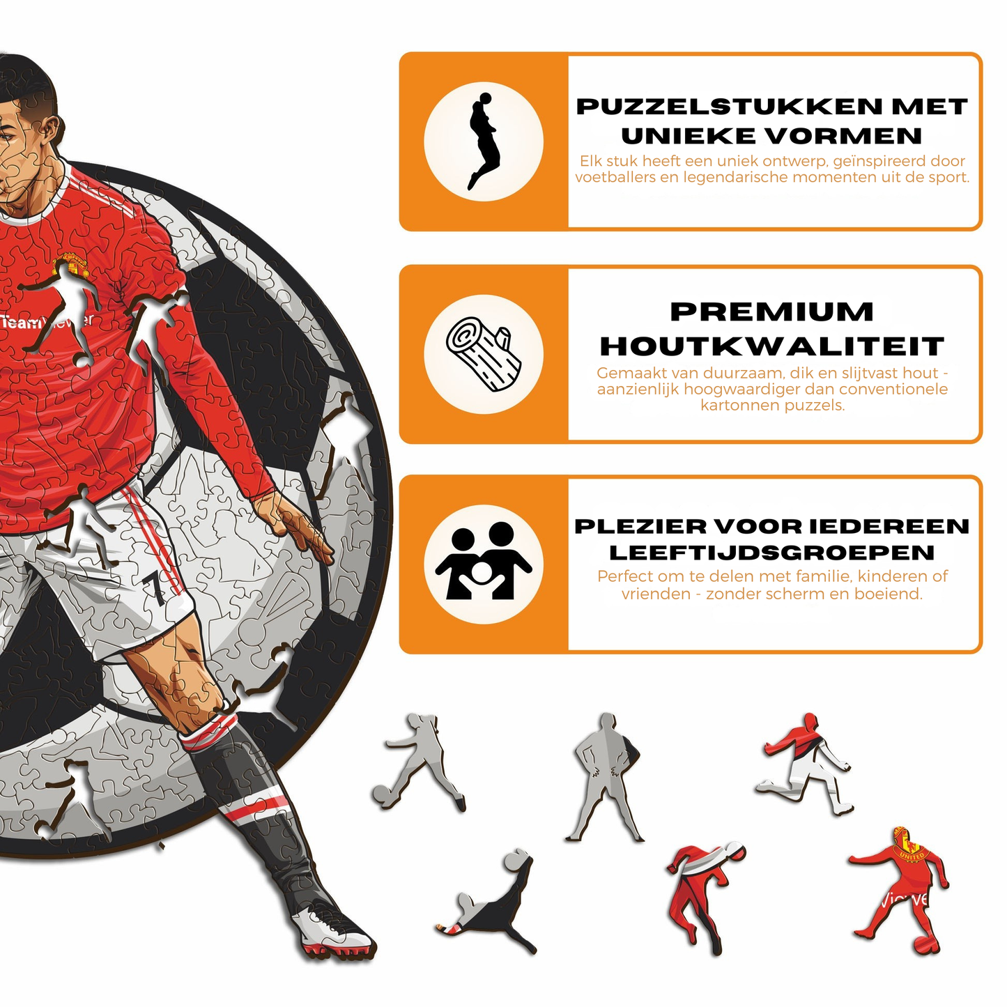 Cristiano Ronaldo - Houten puzzel