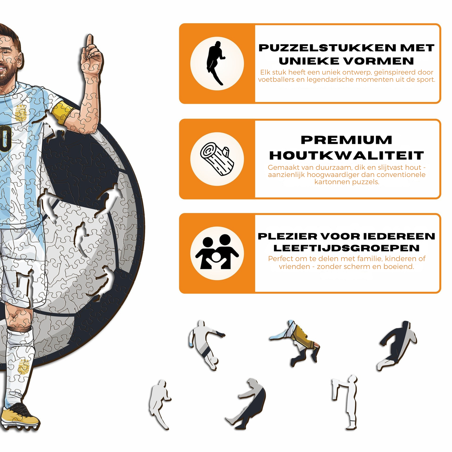 Lionel Messi - Houten puzzel