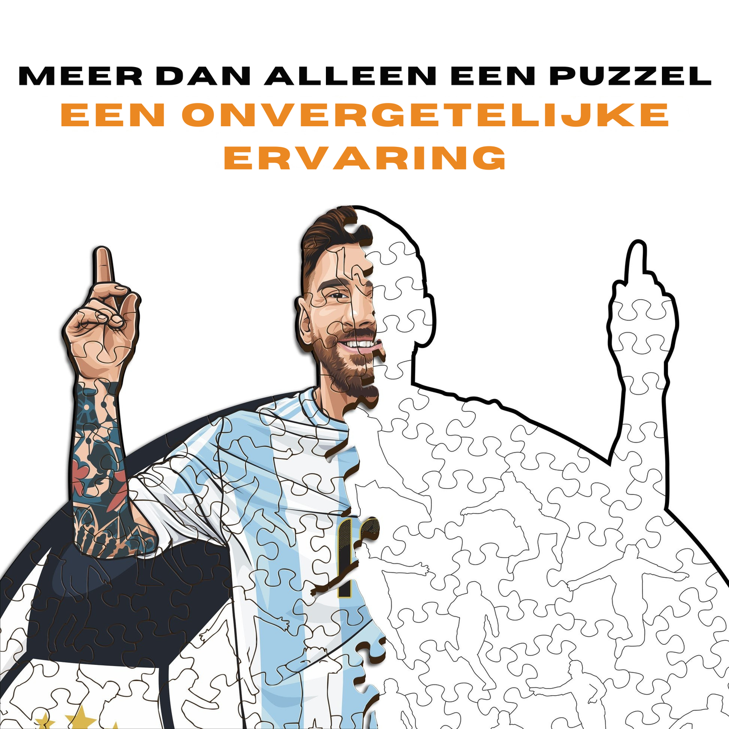 Lionel Messi - Houten puzzel