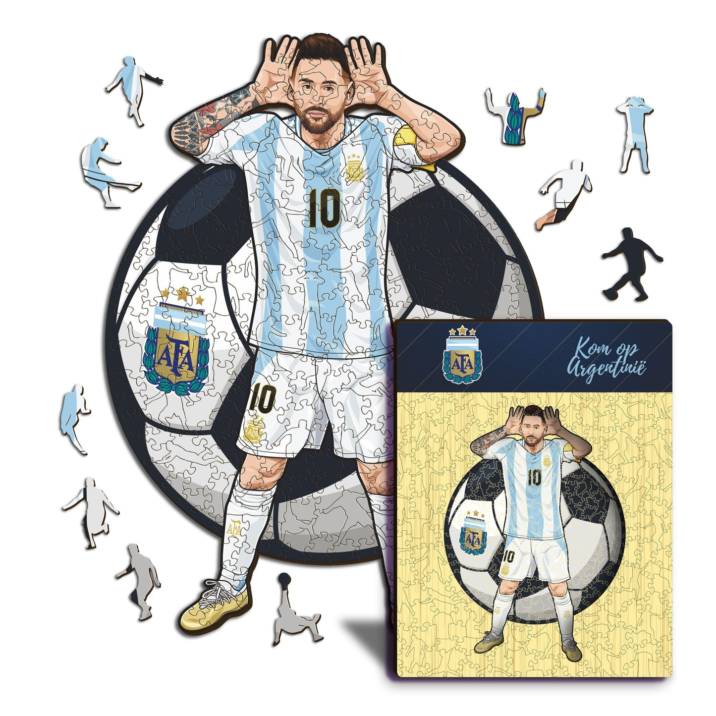 Lionel Messi - Houten puzzel