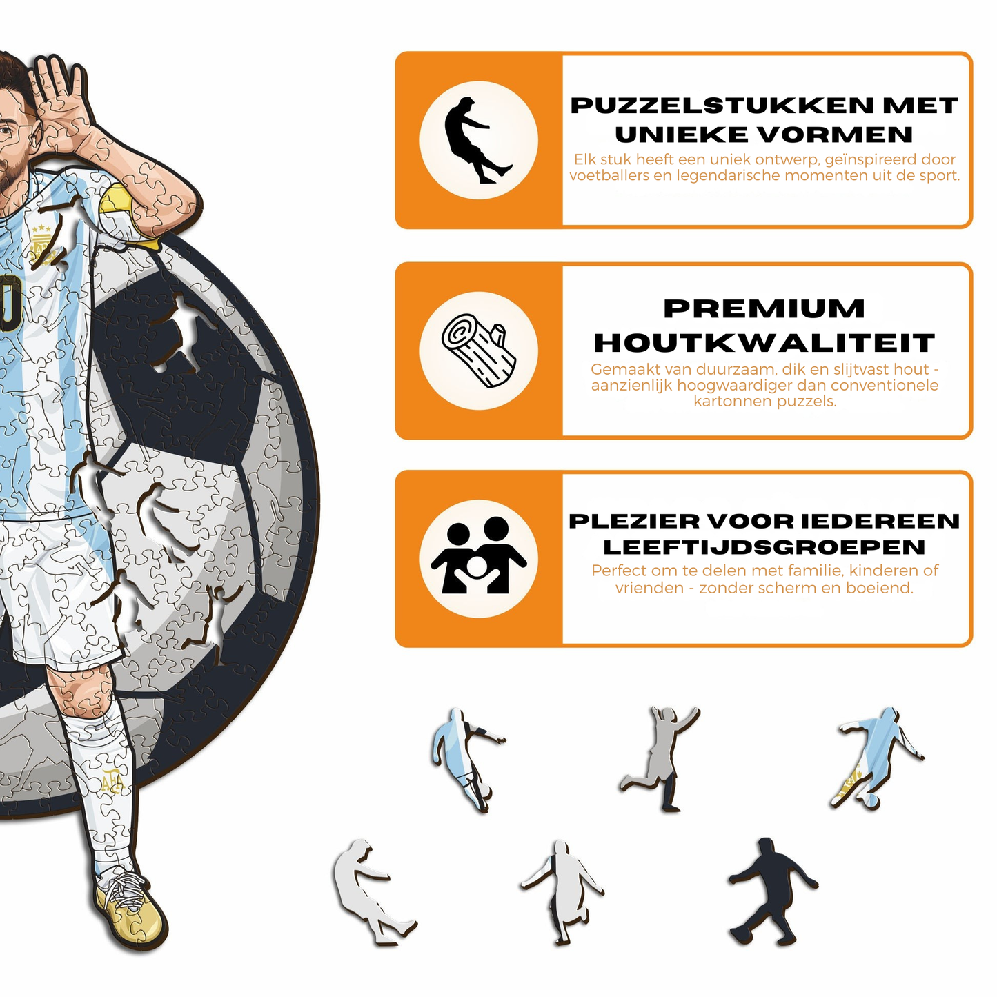 Lionel Messi - Houten puzzel