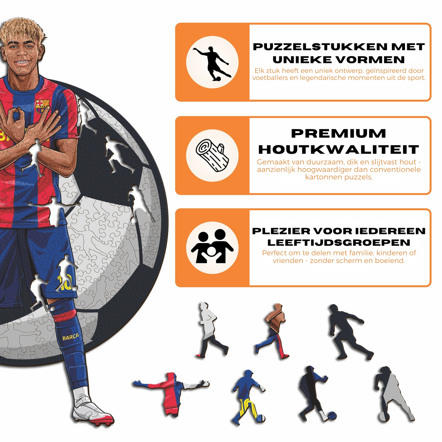 Lamine Yamal - Houten puzzel