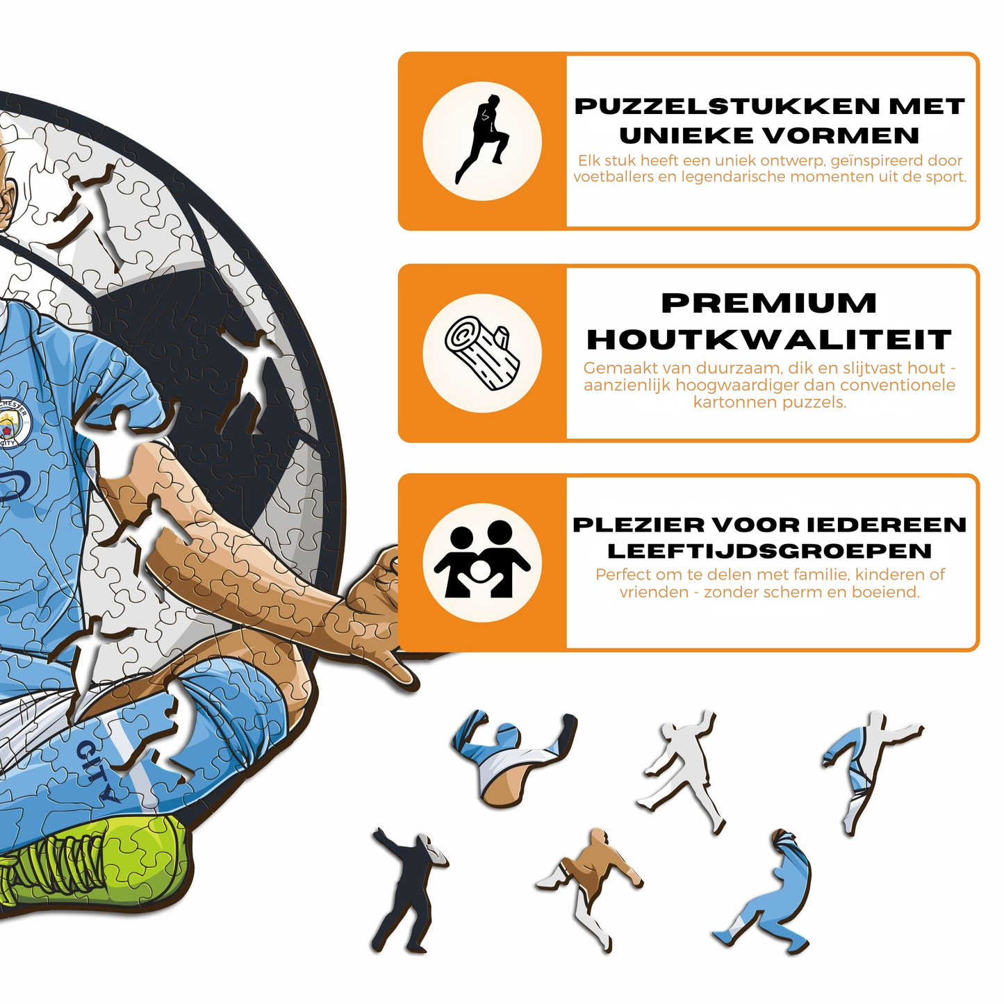 Erling Haaland - Houten puzzel