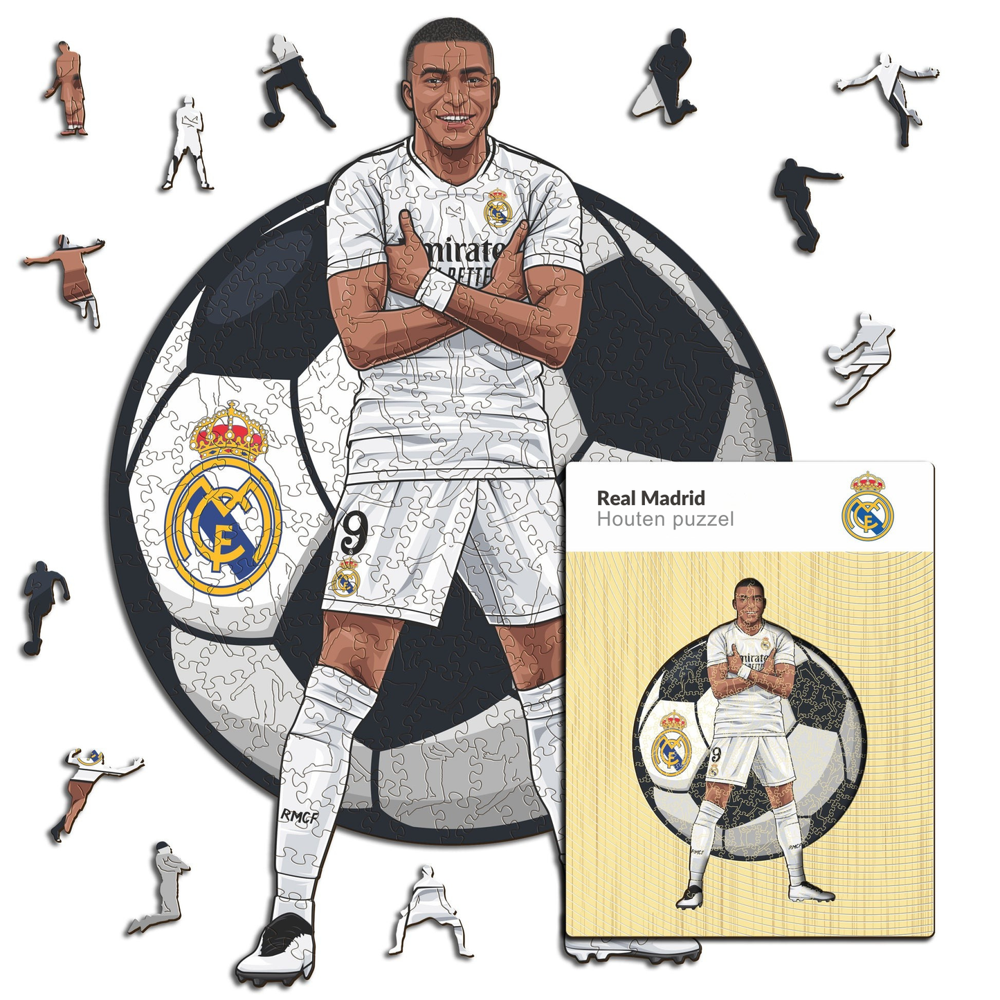 Kylian Mbappé - Houten puzzel