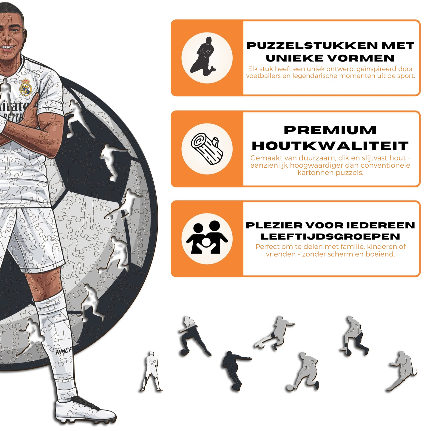 Kylian Mbappé - Houten puzzel