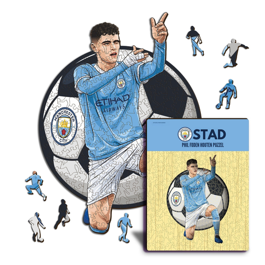 Phil Foden - Houten puzzel