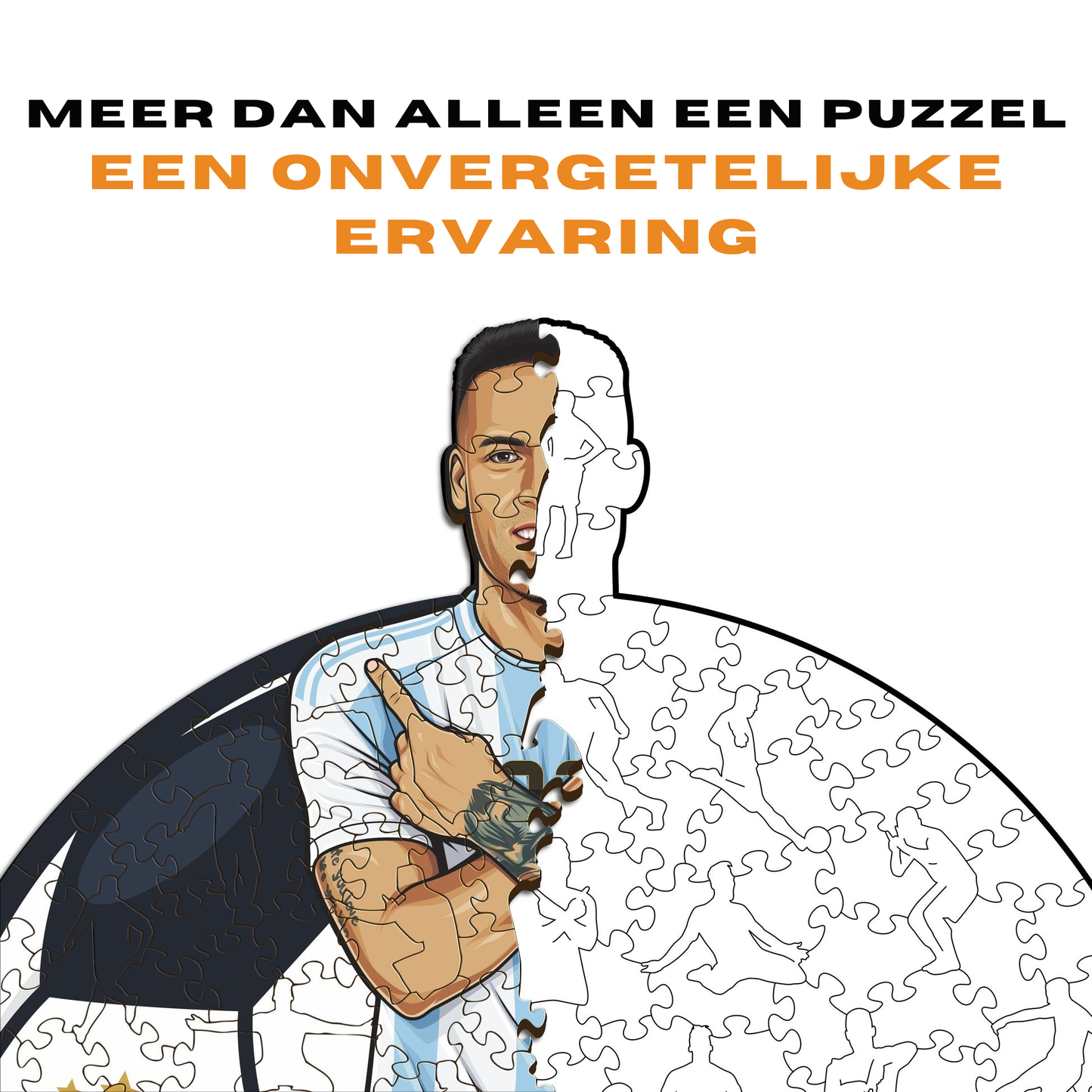 Lautaro Martinez - Houten puzzel