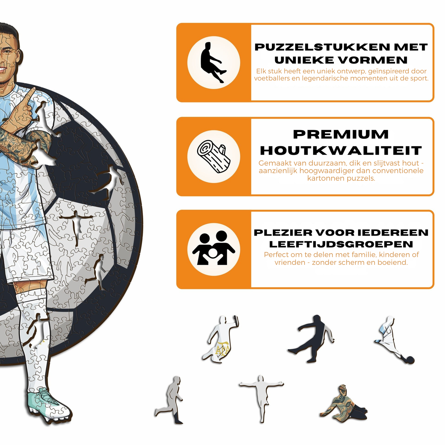 Lautaro Martinez - Houten puzzel