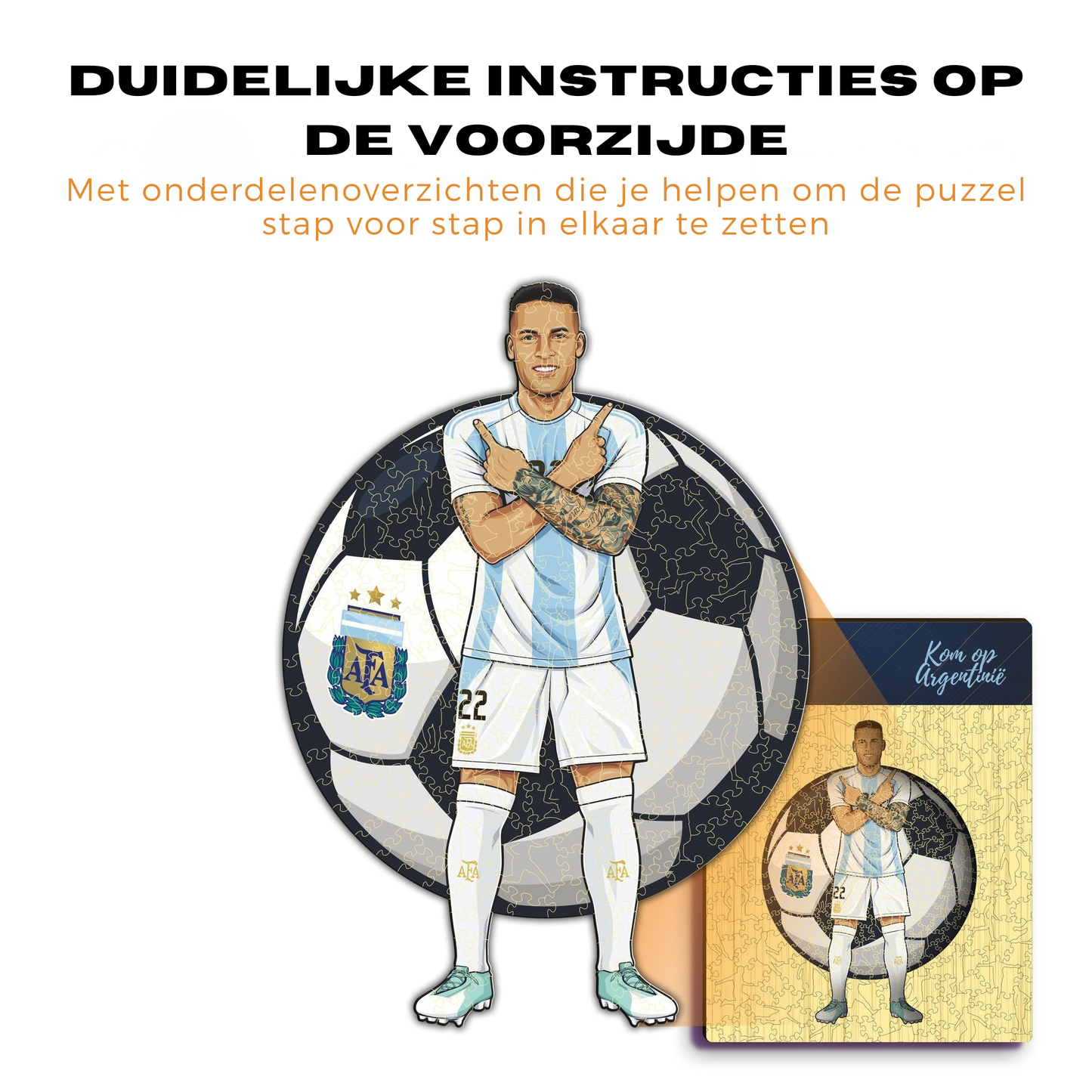 Lautaro Martinez - Houten puzzel